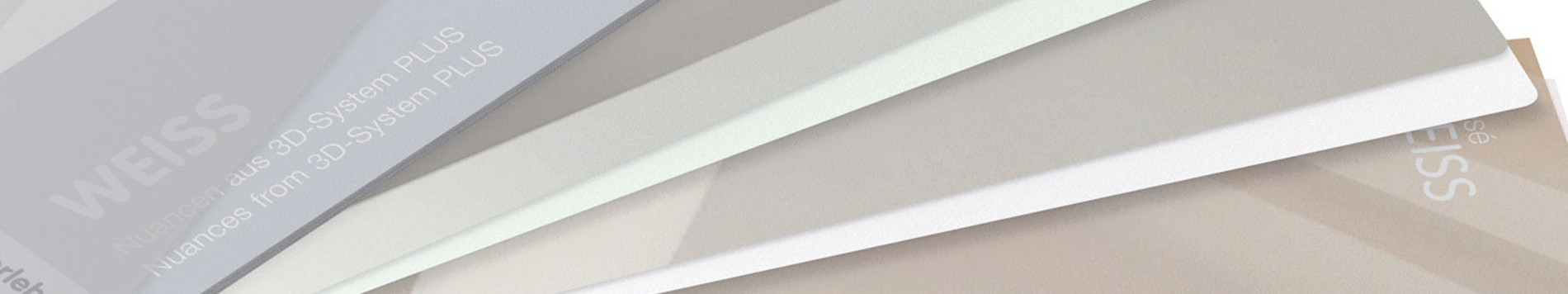 headerbanner weiss Farbtonfächer WEISS: Der Nuancierte
