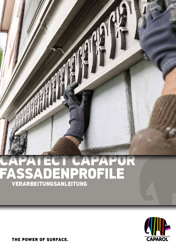 Capatect Capapor Dekorprofile Verarbeitungsanleitung PDF Vorschaubild.