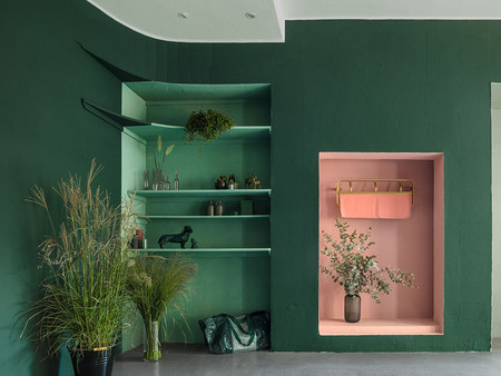 3D Patina 40, 3D Cameo 110, 3D Oase 80 – Forest green sets the tone, rosé and moss set exciting highlights