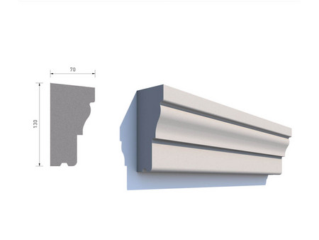 Gurt Gesimsprofile Standardprofile Z-130-70-05 Schaubild.