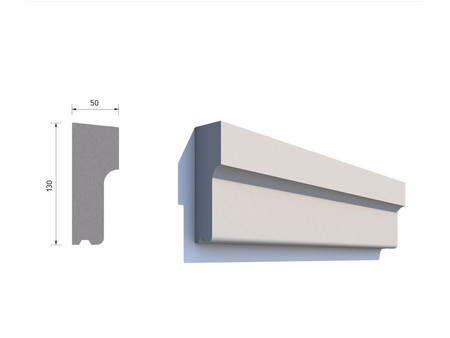 Gurt Gesimsprofile Standardprofile Z-130-50-06 Schaubild.
