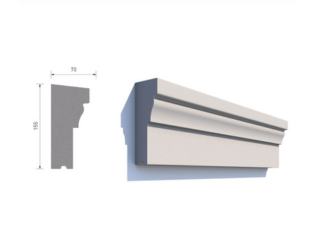 Gurt Gesimsprofile Standardprofile Z-160-70-05 Schaubild.