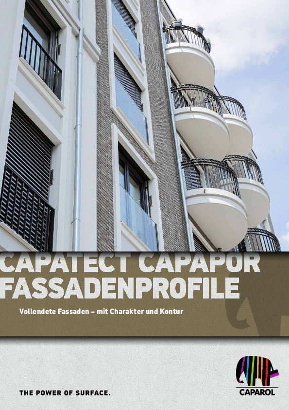 Capatect Capapor Fassadenprofile PDF Vorschaubild.