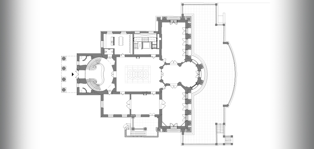 Grundriss Beletage (RENNER HAINKE WIRTH ZIRN ARCHITEKTEN)