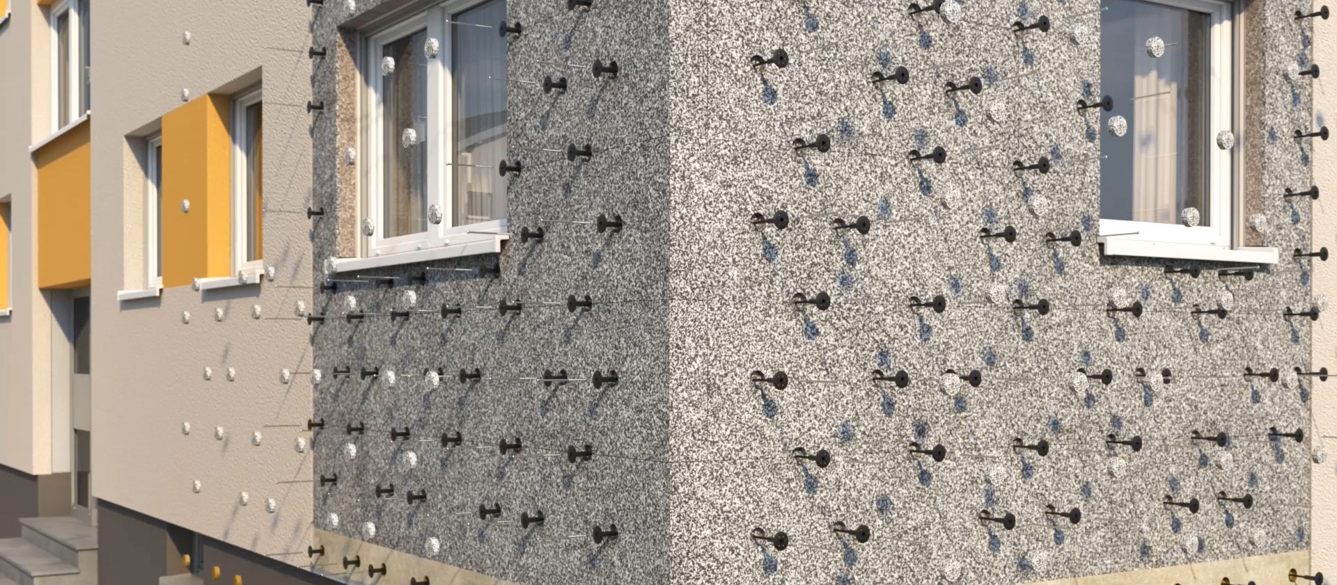 WDVS digital erleben – Fassadenaufbau in 3D-Animation