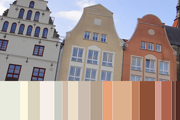 Typischen Fassadengestaltungen in verschiedenen Regionen Deutschlands