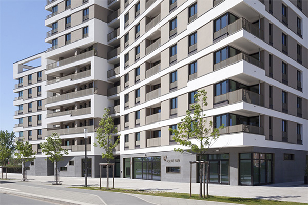 Maximaler Rundumschutz am Westside-Tower