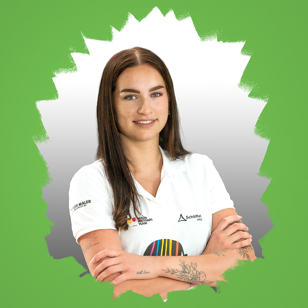 Caparol Nachwuchsförderung Maler Nationalteam Lena Sager