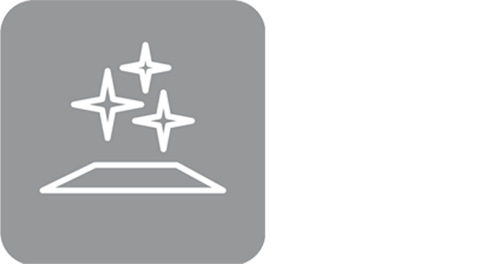 Graues hochwertige Oberfläche Icon mit Sternen und Fläche.