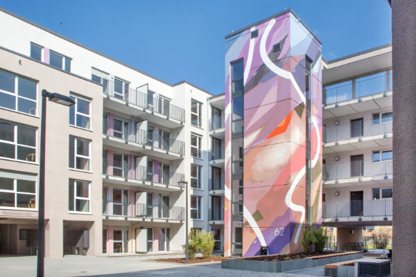 Das fällt auf: Individuelles Farbdesign für Architektur