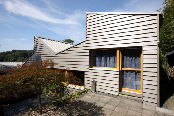 Holzfassaden, edel ergraut