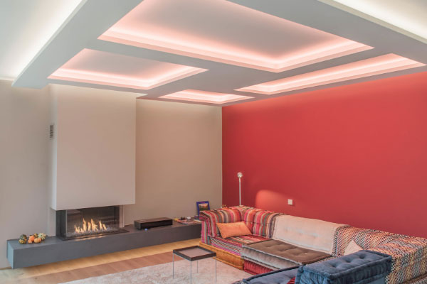 Villa mit einzigartiger Farbwirkung