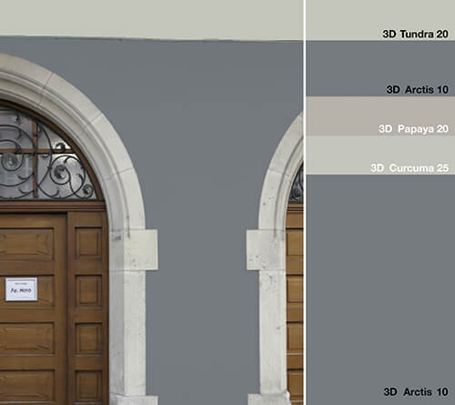 Naturstein trifft Farbe