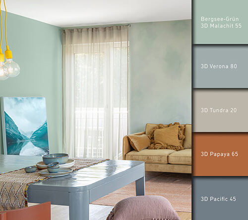 Trendfarben von ihren schönsten Seiten