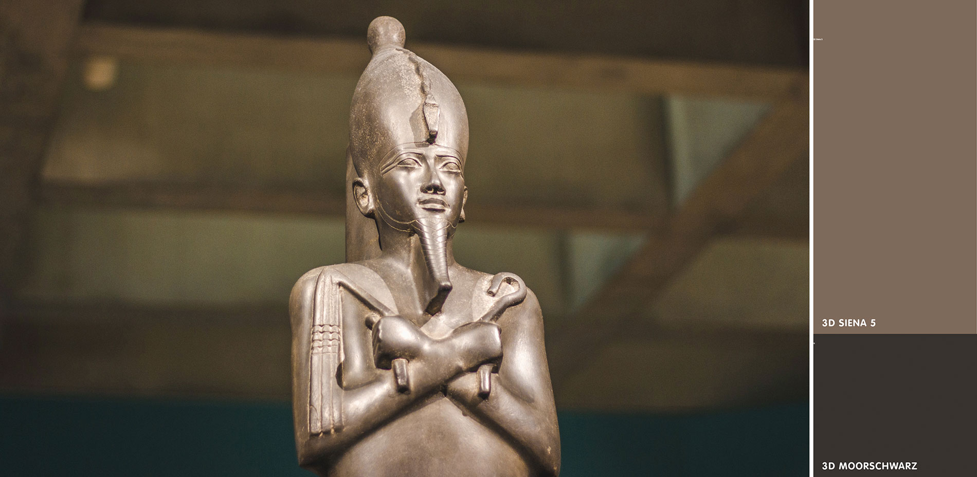 Osiris ist der ägyptische Gott des Jenseits, der Wiedergeburt und des Nils.